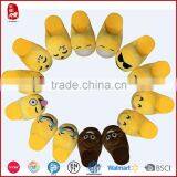 Women Gender and EVA Outsole Material Womens Girls Whats App Emoji Smiley Plush Slipper Quality Choice thumbnail-1