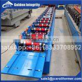 Botou City Classic Galvanized Aluminum Colored Glaze Steel Metal Roof Ridge Cap Tile Cold Roll Forming Making Machine thumbnail-4