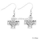 SRE6042 Fashion Jewelry Stainless Steel Jewelry Celtic Knot Cross Earring