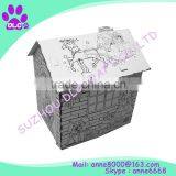 Paintable DIY Cardboard Playhouse For Kids thumbnail-5