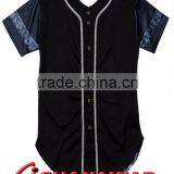 Sublimation Arm and Black Body Baseball Jersey