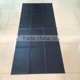 Folding Black Treadmill Floor Mat With Shockproof , Treadmill Shock Absorber Mat thumbnail-3