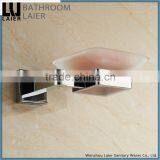 17639 Wenzhou Bathroom Accessories Zinc Alloy Walll Mounted Modern Design Glass Bathroom Soap Dish thumbnail-2