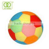 Coloured Cotton Plush Stuffed Soccer Rattle Ball thumbnail-1