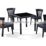 Outdoor Furniture Rattan Dinning Sets Garden Chairs and Table thumbnail-1