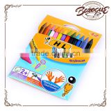 High Quality Children's Art 12/16/24/ Colors Box Plastic Caryon Set Non-toxic Erasable Crayons Drawing