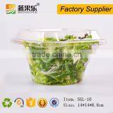 PET Transparent Plastic Vegetable Salad Clamshell Container thumbnail-3
