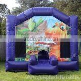 Children Indoor Castle Themed Inflatable Mini Bouncer, Dinosaur Inflatable Games