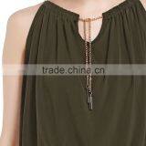 Olivedrab Jumpsuit Slim Pants 2016 Women Pants thumbnail-5