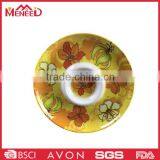 Environment Family Use Chip and Dip, Full Flower Printed Round Melamine Food Serving Plate thumbnail-2