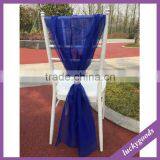 95cm Organza Red Chair Sashes Wedding Chair Decoration thumbnail-2