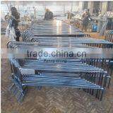 Red Powder Coating Crowd Control Barriers Temporary Fence With Reflactive Stripes for France Market thumbnail-4