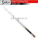 ice fishing rod,2PCS bass fiber glass spinning rod