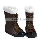 Kids Non-slip Outsoles With Shoes Lace Flexible PVC Boots thumbnail-4