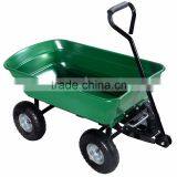 250kg 4 wheel green Garden Dump tool Cart