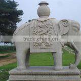 Carving Marble Elephant Statue for Outdoor Decoration thumbnail-2