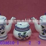 porcelain blue and white vinegar kettle