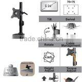 LCD DESK TOP Monitor Arm Grommet Mount LCD MONITOR RACK thumbnail-1