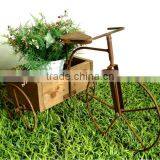 Mini Wooden Cart for Flowers and Plants thumbnail-1