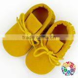Fancy Coffee Baby Girls Lace Shoes Designer Moccasin Baby Shoes Infants Prewalker Shoes Wholesale Soft Sole Baby Leather Shoes thumbnail-2