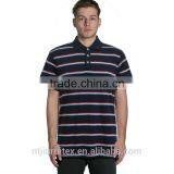 Men's Yarn Dye Striped Polo Tee Shirt, thumbnail-1