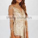 Shiny Glitter Party Playsuits Women Fashion Design Sexy Playsuit thumbnail-3