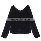 Ladies' Fashion Polyester Long Sleeves Direct Manufacturer High Quality Sari Blouse Design thumbnail-3