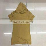 Factory Closeout Women Fashion Yellow Cute T-shirt With Hoodies thumbnail-6