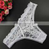 Stock Fashion Intimates Briefs Women Sey Full Lace Transparent Underwear Thongs Lingerie Underwear Summer Style Girls G-Strings thumbnail-1