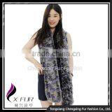 CX-S-55A Hot Sale Genuine Rex Rabbit Fur Winter Fashion Fur Scarf thumbnail-4