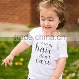 Cheap Latest Design Wholesale Fashion Baby Clothes Short Sleeve White Cotton Custom Print T-shirt thumbnail-2