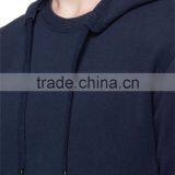 Neck Blank Hoodie Elbow Leather no Drawstring Leather Sleeve Sweatshirt thumbnail-2