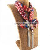 Factory Supplier Cheap Zinc Alloy Pendants Jewelry Scarves Pure Handmade Long Polyester Scarves Women Infinity Wrap Scarves thumbnail-6