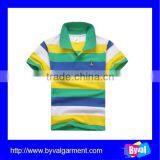 Low Price Clothes for Children Fashion Cheap Stripe Kids Polo Shirt Wholesale thumbnail-1