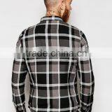 Mens Black and White Check Shirt in Bulk thumbnail-2
