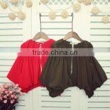 3-9 Years 2017 New Wholesale Autumn Kids Solid Green Red Zipper Jacket thumbnail-1