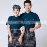 2016 Wholesale Custom Nice Restaurant Design Short Sleeve Uniforms Waitress Uniform thumbnail-4