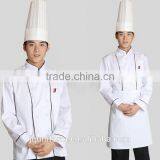 China Unisex Long and Short Sleeve Coat Catering Jackets White Chef Uniforms thumbnail-2
