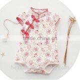 Short Sleeves Printed Cartoon Baby Clothes Set Romper thumbnail-4