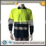 Low Price Two-tone Polyester 3M Reflective Tape Safety Europe ENISO 20471 Security Polo Shirt thumbnail-1
