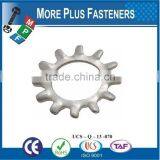 Made in Taiwan Bright Zinc Plated External Tooth Lock Washer thumbnail-4