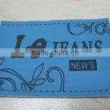 Fashion Garments Logo Leather Labels Jeans Fake Leather Patch Leather Jeans Label thumbnail-4