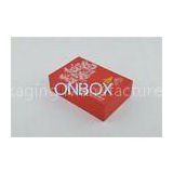 Chinese Red luxury coin diplay box with padding insert , coin gift box