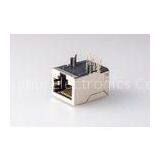 Shield Side Entry Female RJ45 Network Connector , 8p8c Telecom PCB Jack ( RoHS ) thumbnail-1