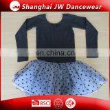 Wholesale Black Lycra Leotard Girls Gymnastics Leotard Ballet Leotard With Skirt