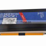 110gsm 80 Sheets Tape Bound Black Hard Cover With Elastic 14x11" Sketch Pad thumbnail-5