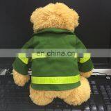 8" Sitting Height Light Brown Stuffed Plush Teddy Bear Toy With CE Certificate thumbnail-2