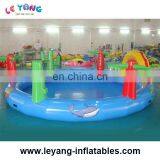 China Supplier Durable Pvc Inflatable Swimming Pools With Tree Decoration Outside