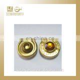 Golden Pocket Rivet With Yellow Stone