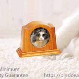 Good Quality Oak Color Birch Wood Monument Shape Photo Frame Pet Urn for Cats thumbnail-1